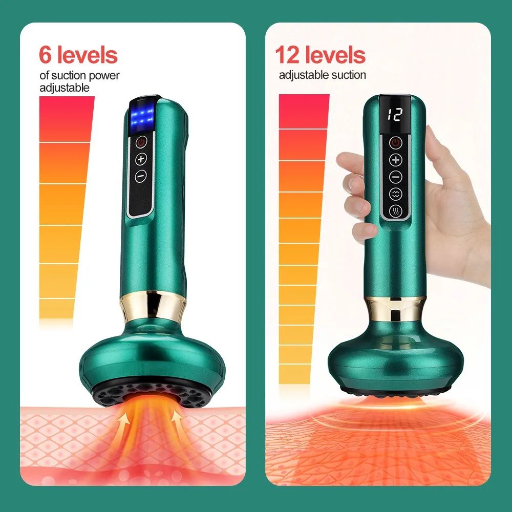 Smart Vacuum Cellulite Massager with Red Light Therapy and Heat