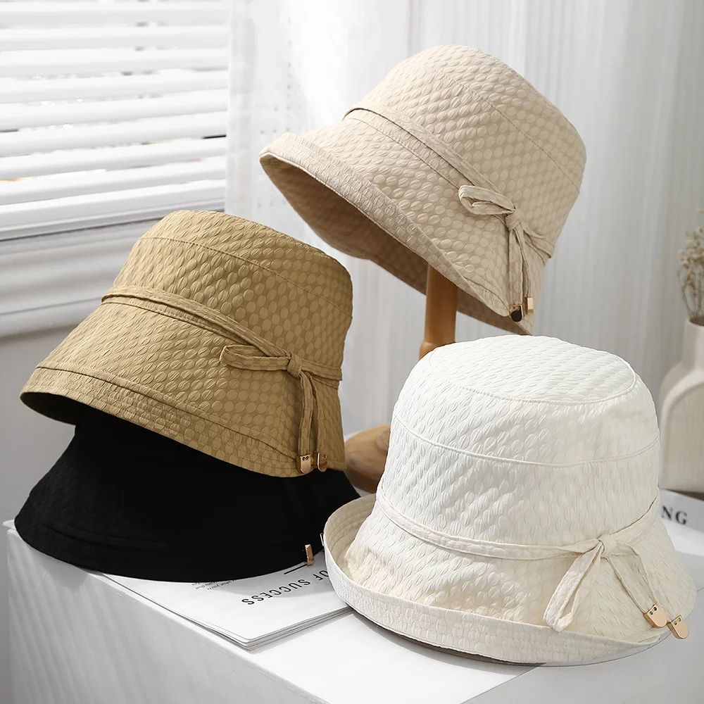 Women's Bucket Hat Spring Summer, Foldable Travel Holiday Fisherman Cap, Lightweight Female Sun Hat for Outdoors