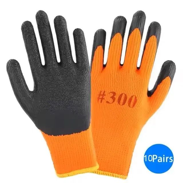 Anti Slip Latex Coated Work Gloves Set for Garden and Repair