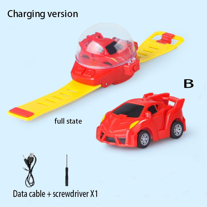 Mini Watch Car Parent Child Interaction, Remote Control Car Electric Alloy, Children's Watch Racing Toy Gift