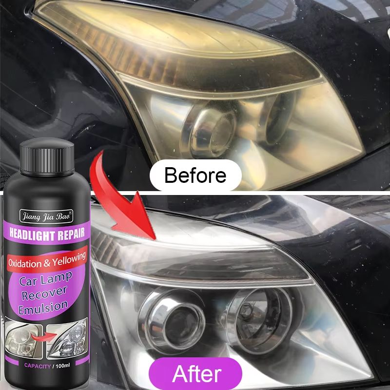 Car Headlight Restoration Polishing Kit for Scratch Removal and Anti Oxidation Shine
