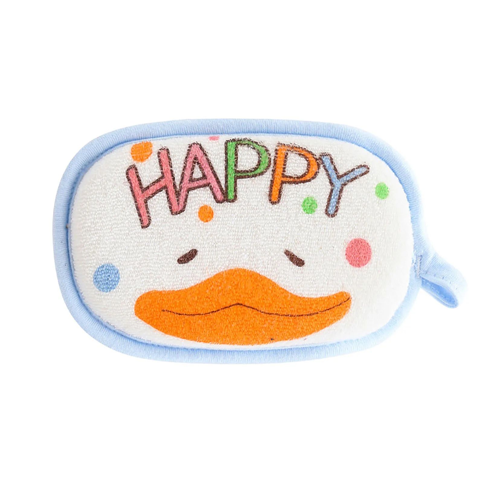 Cute Elephant Baby Bath Sponge Soft Cartoon Shower Brush Gentle Infant Bath Towel