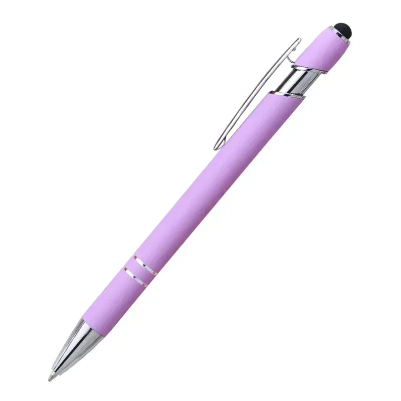 Customized Logo Ballpoint Pen, Personalized Stylus Touch Pen, Engrave Text Metal Pen, Office, School Stationery Supplies