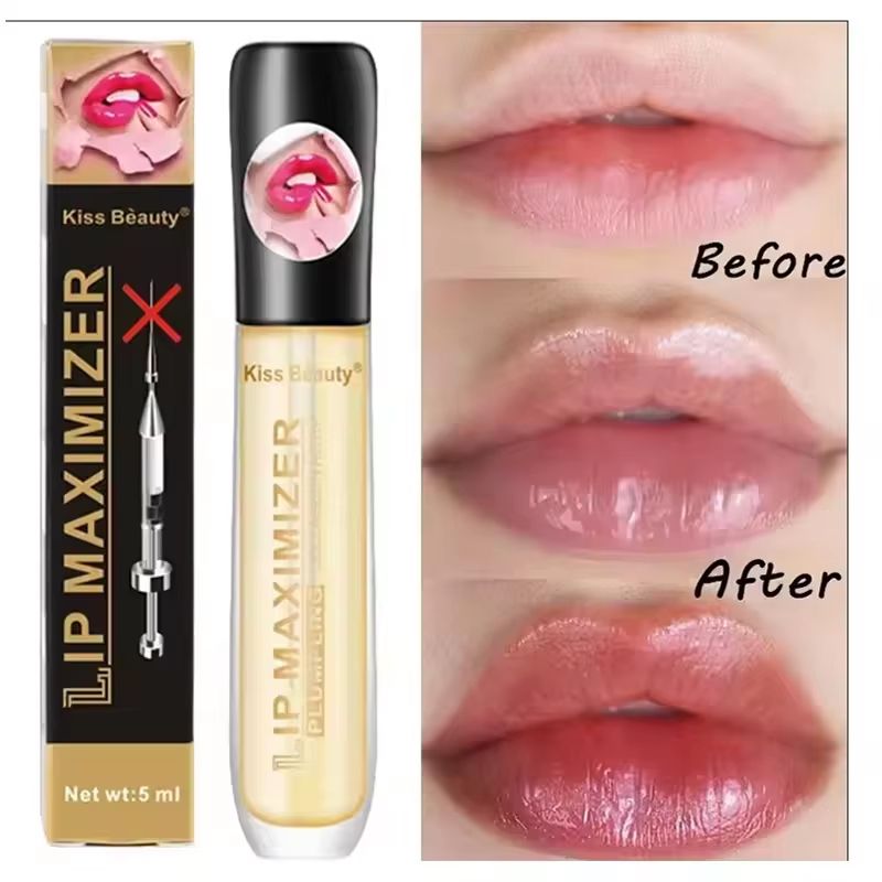 Fast Lip Plumper Serum Volumizing Hydrating Lip Oil Gloss for Fuller Smoother Lips