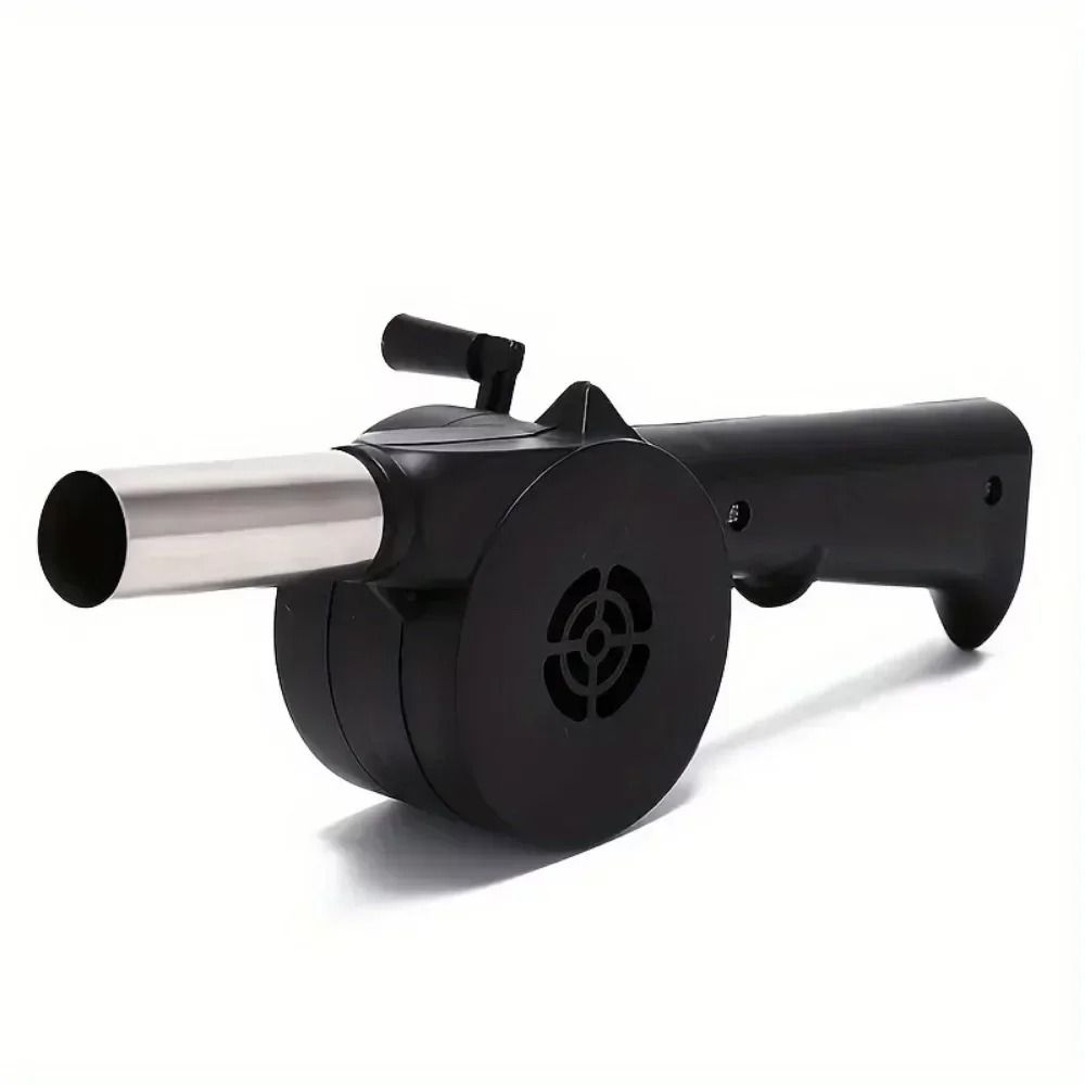 Grill Manual Fan Hand Crank BBQ Fan Portable Air Blower with Handle
