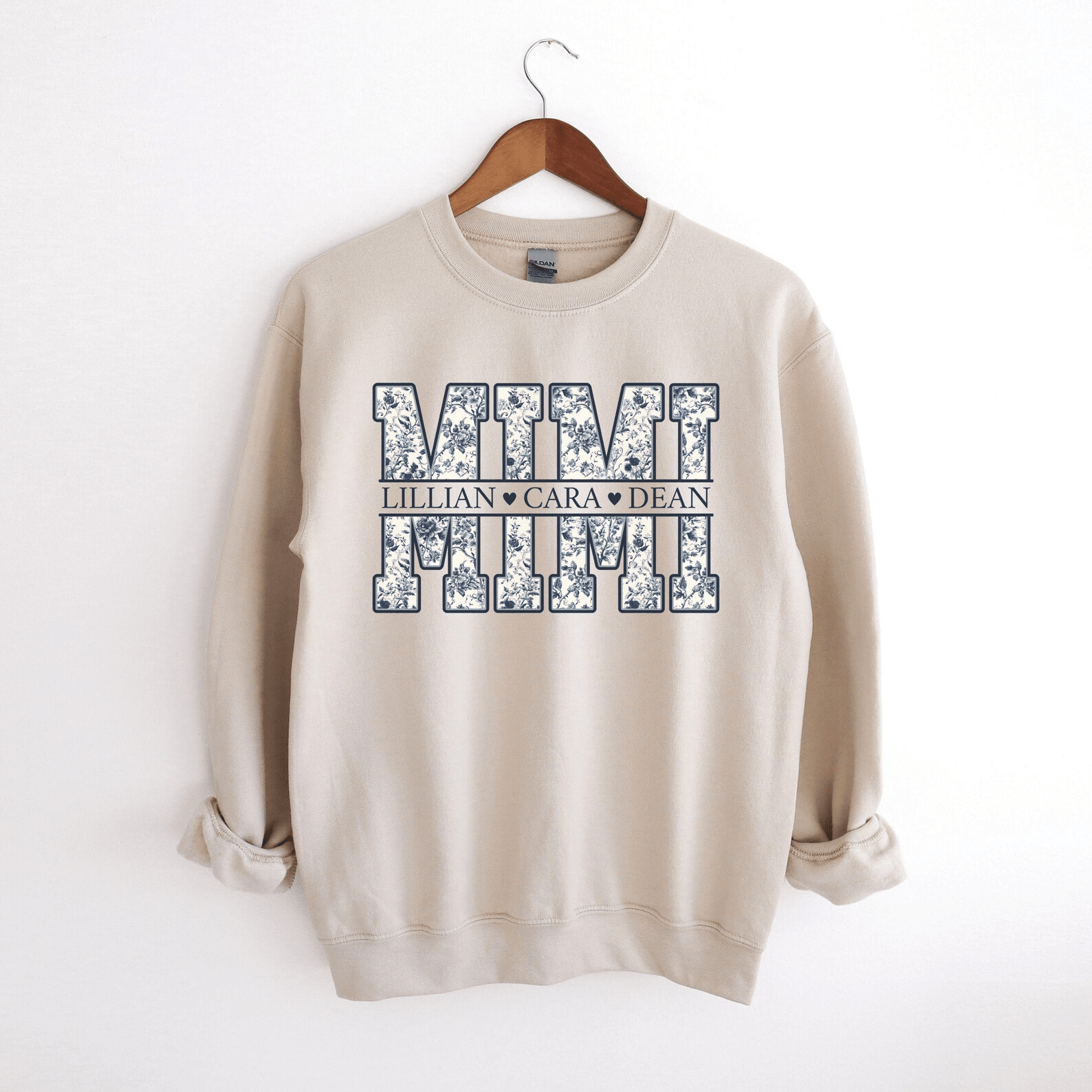 Personalized Mimi Sweatshirt Floral Mimi Crewneck Mothers Day Gift