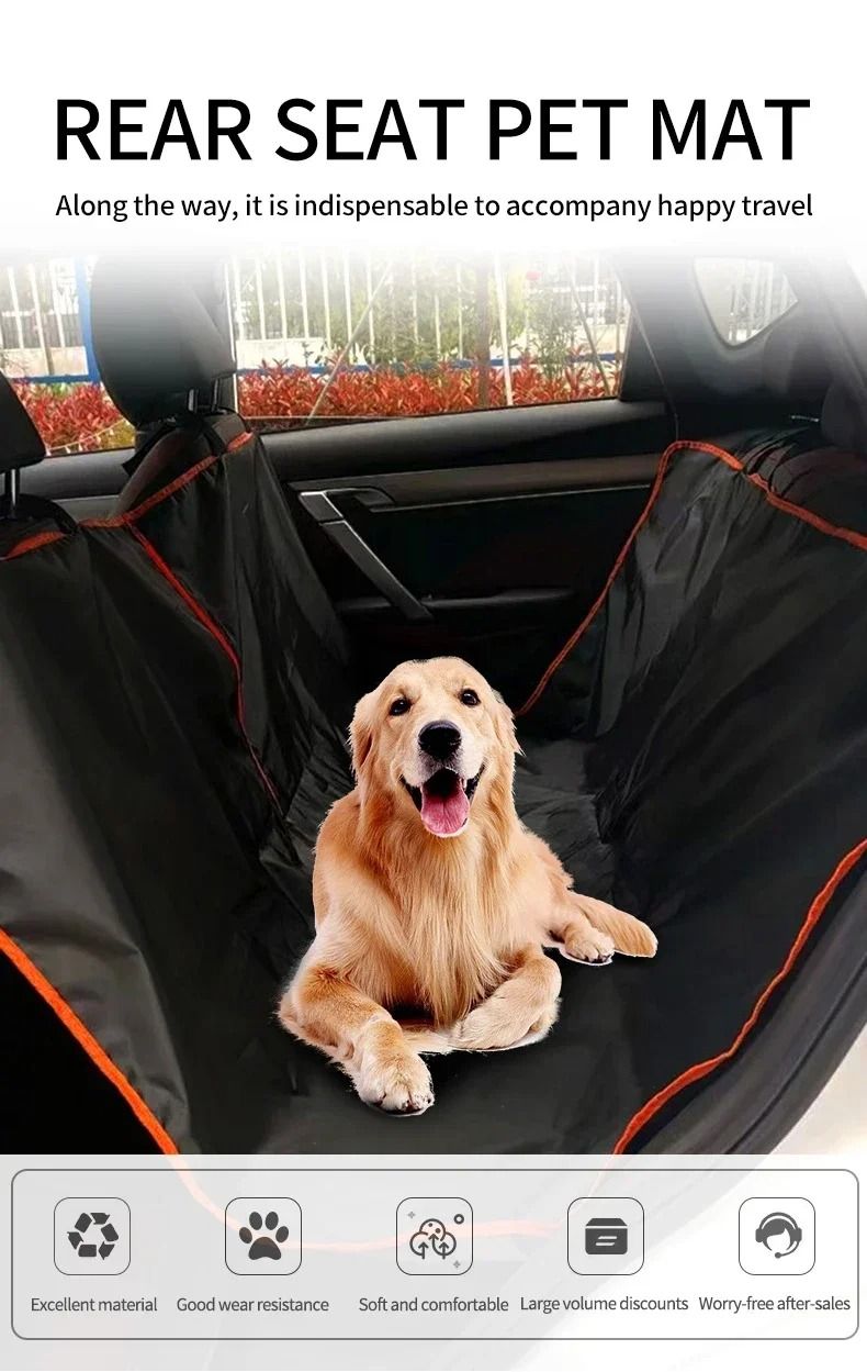Dog Car Seat Cover – Durable Oxford Cloth Back Seat Hammock