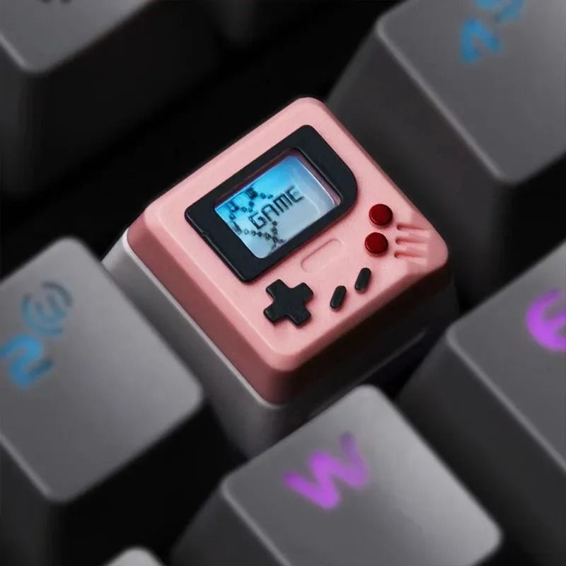 K-04 Retro Transparent Keycaps 3-in-1 Game Console Style Custom Mechanical Keyboard Set