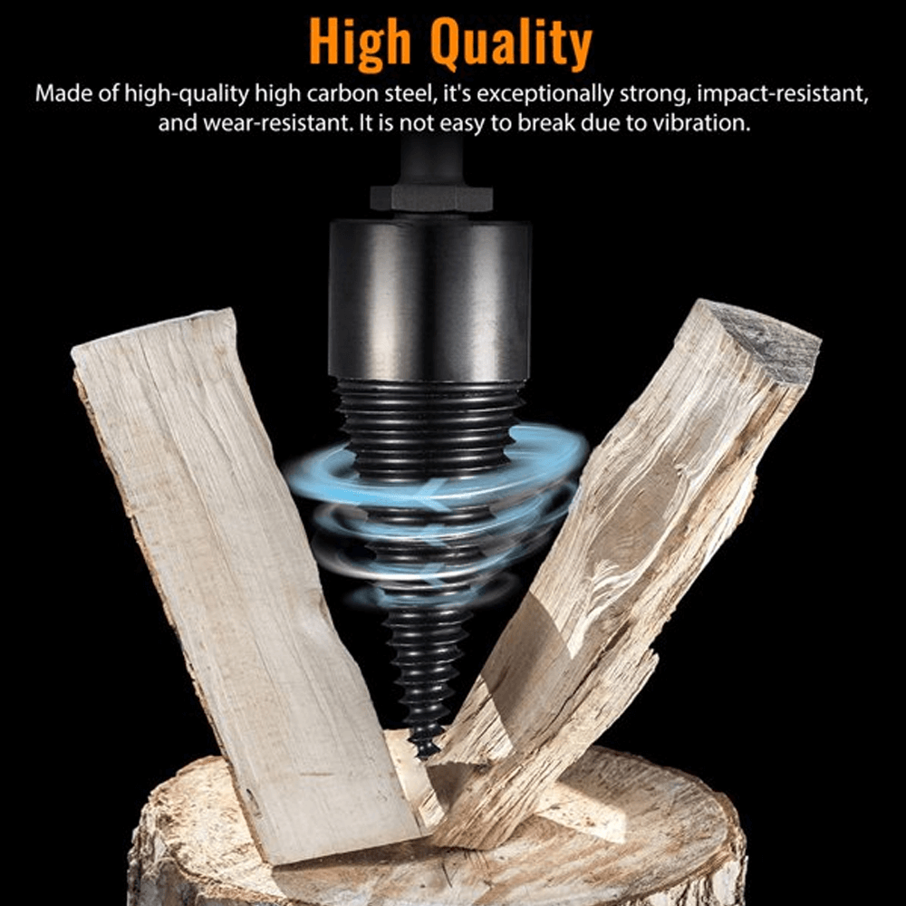 Wood Splitter Drill Bit – Efficient Firewood & Log Splitting Tool