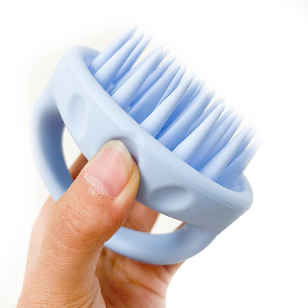 Silicone Scalp Massager Brush Hair Washing Exfoliating Shower Tool
