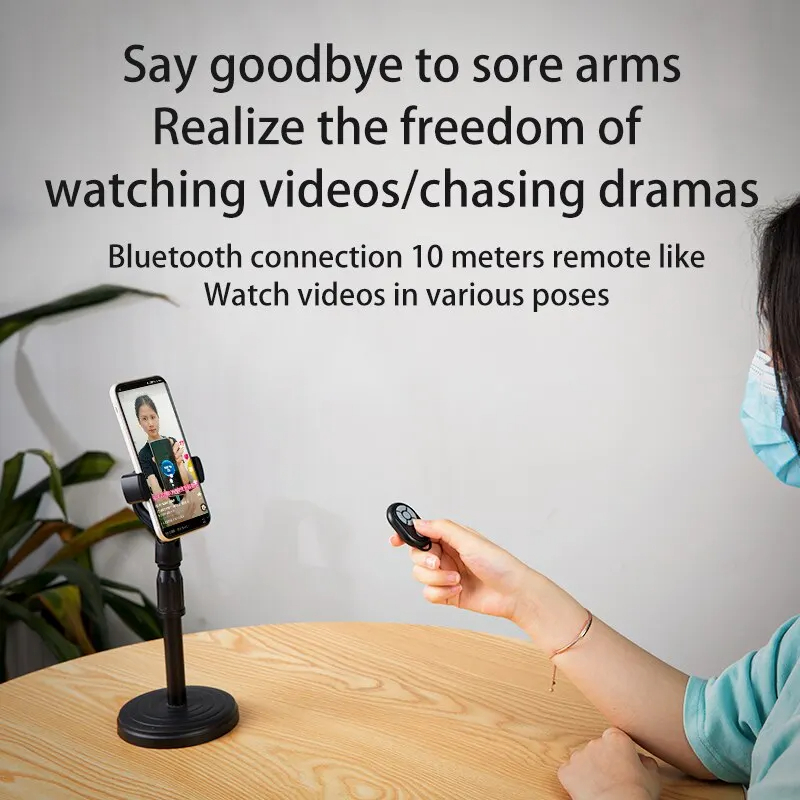 Bluetooth Selfie Stick with Remote Control & Camera Bluetooth Controller