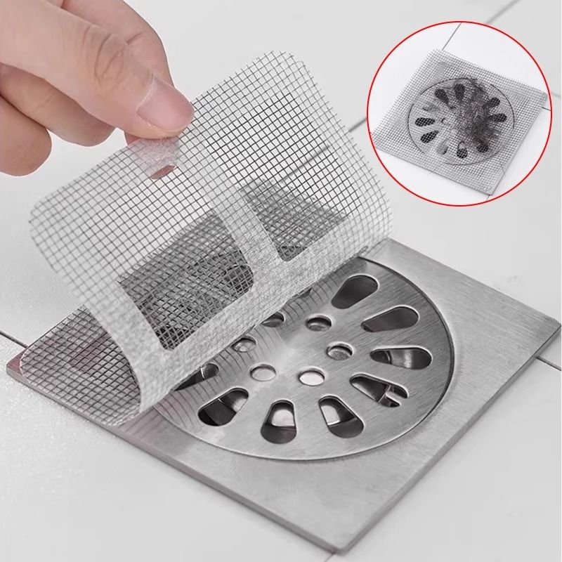 Disposable Mesh Hair Catcher Drain Stickers