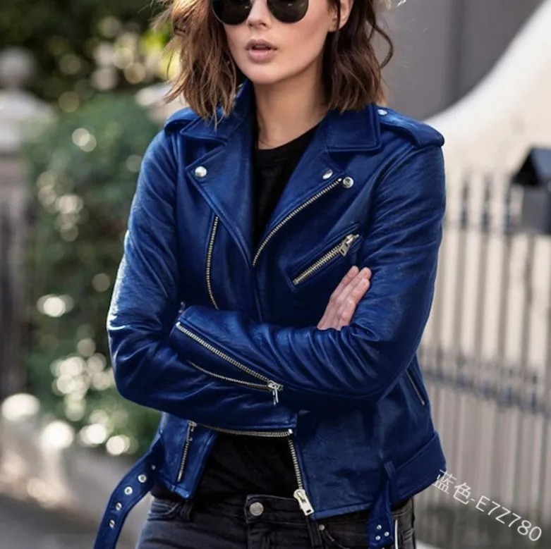Women's Leather Coat Women - Leather Jacket - New Dress - Lady Leather Jacket