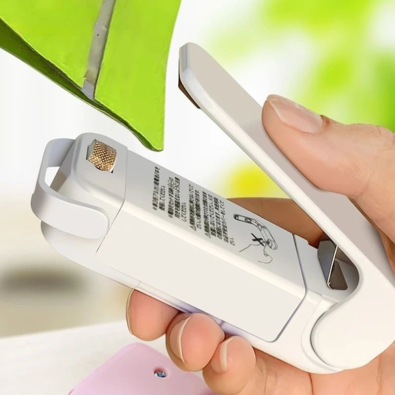 Bag Sealer With Fridge Magnet - Portable Packet & Package Sealer, Perfect Gift for Kitchen Freshness
