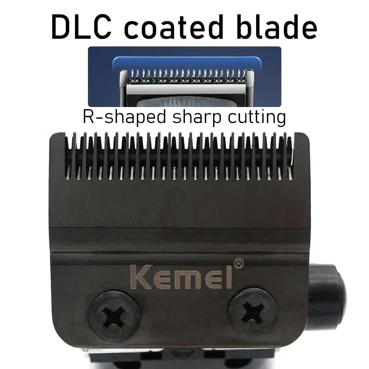 Professional Cordless Hair Clipper with 10000RPM Magnetic Motor and DLC Blade