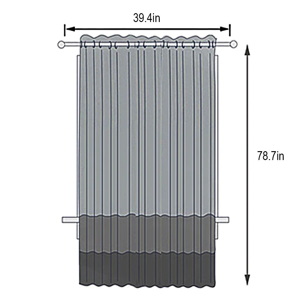 StarGlow Sheer Blackout Curtains with Decorative Hollow Design