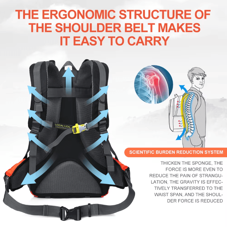SummitPack 40 L Tactical Hiking Backpack – Sturdy Outdoor Rucksack for Trekking, Camping & Travel