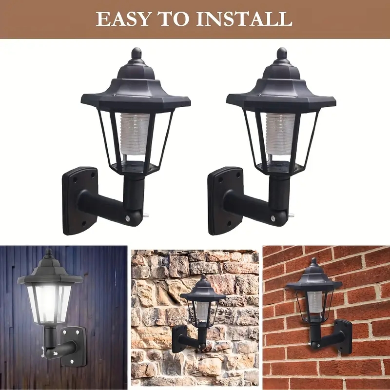 Solar Garden Sunlight Wall Lamp Outdoor, Home Balcony Villa Terrace Decorative Atmosphere Lights Energy Saver