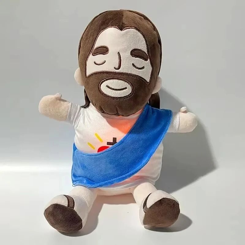 Soothing Breathing Jesus Plush with Light and Music