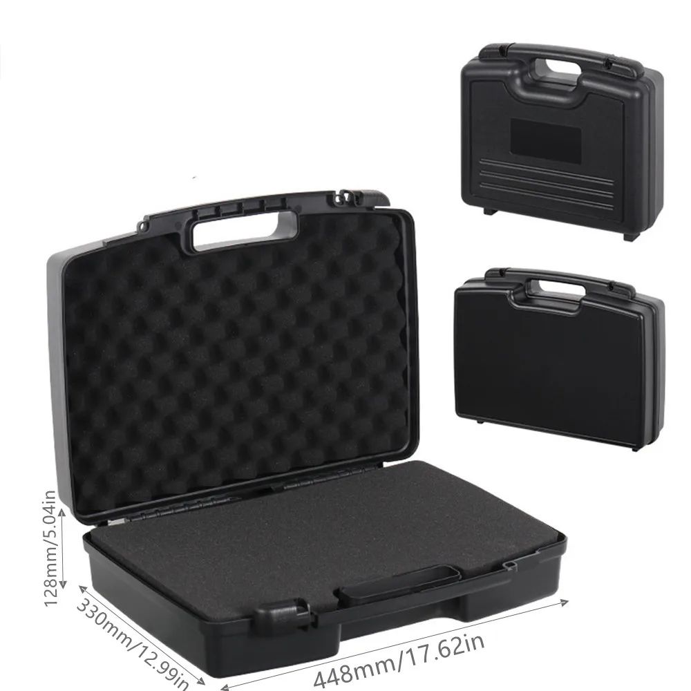 Portable Multifunction Plastic Tool Box Case | Protective Storage for Instruments, Notebook, Outdoor Gear & Equipment