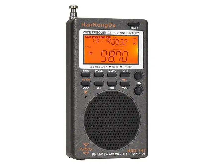 Portable Shortwave Radio with Full Band Receiver and AM FM Tuning