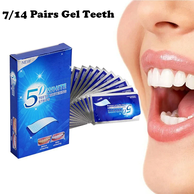 Teeth Whitening Strips Kit Fast Stain Removal Dental Whitening Strips