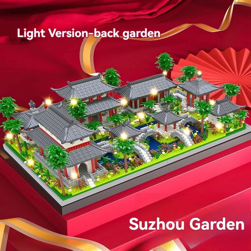 Micro Suzhou Garden Building Blocks – Traditional Chinese Architecture – High-Yield Creative Interaction Hub