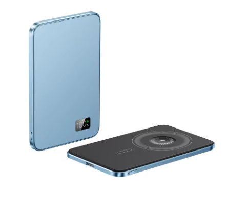 Magnetic Power Bank Wireless, New Ultra Thin Alloy Powerbank, Fast Charger Backup Battery For Magsafe