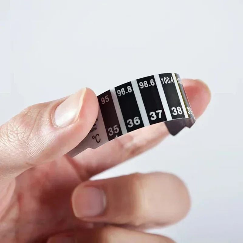 10/20Pcs Forehead Strip Thermometers | 35–40°C Fever Monitor for Kids | Multi-Use Temperature Stickers