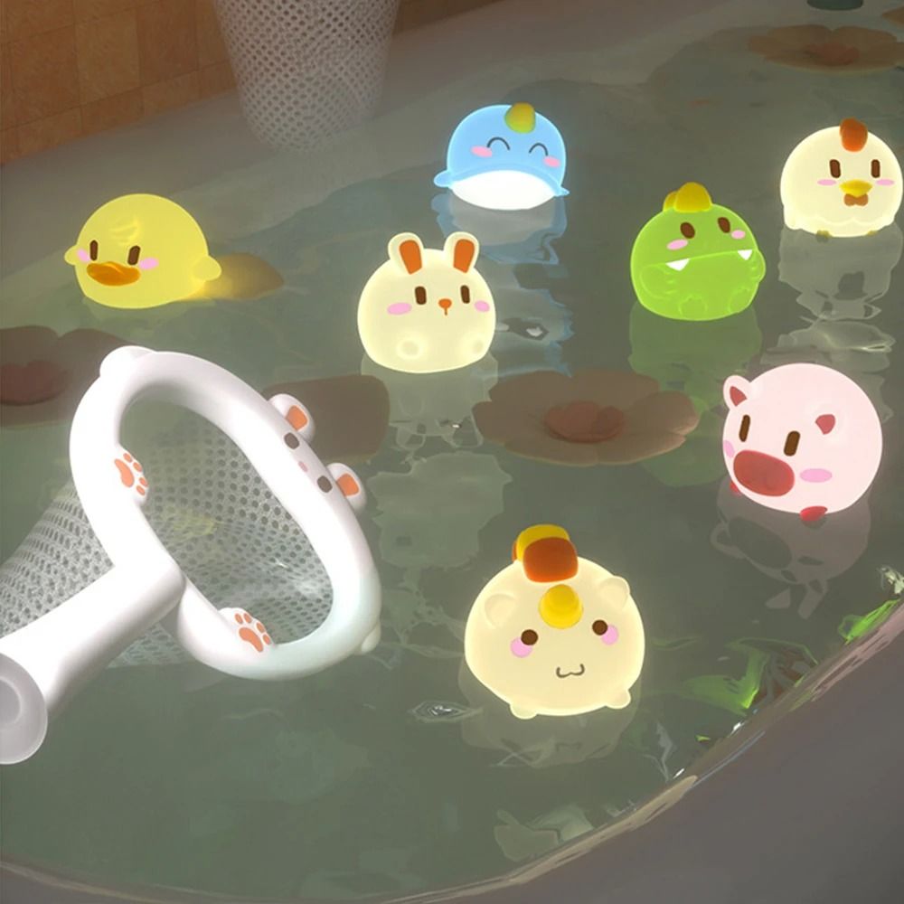 Luminous LED Animal Bath Toy with Water Induction