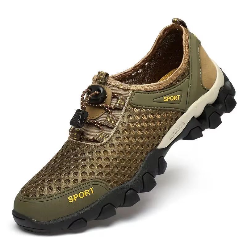 Men's Breathable Mesh Hiking Shoes Lightweight Non Slip Casual Sneakers