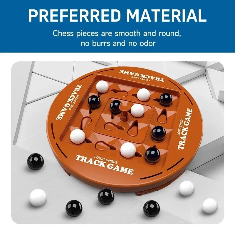 Logic Chess Track Game Two Player Strategy Brain Training Toy