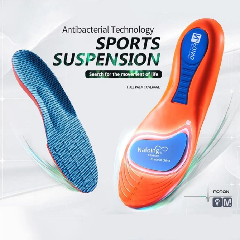 Sport Orthopedic Insoles Shock Absorbing EVA Memory Foam Inserts for Running and Everyday Comfort