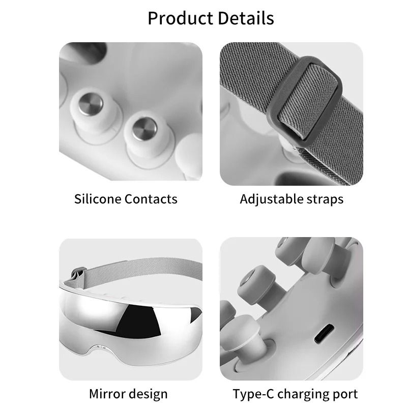 Intelligent Acupoint Vibration Eye Massager with Bluetooth Music
