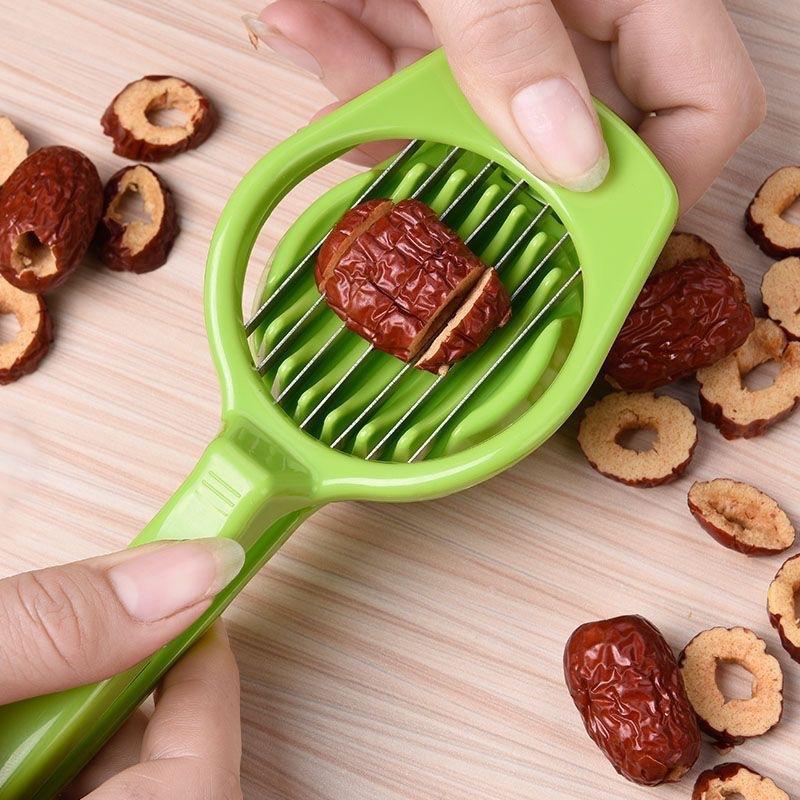 Portable Manual Fruit Vegetable Slicer, Salad Cutter Chopper, Home Kitchen Tool Accessory