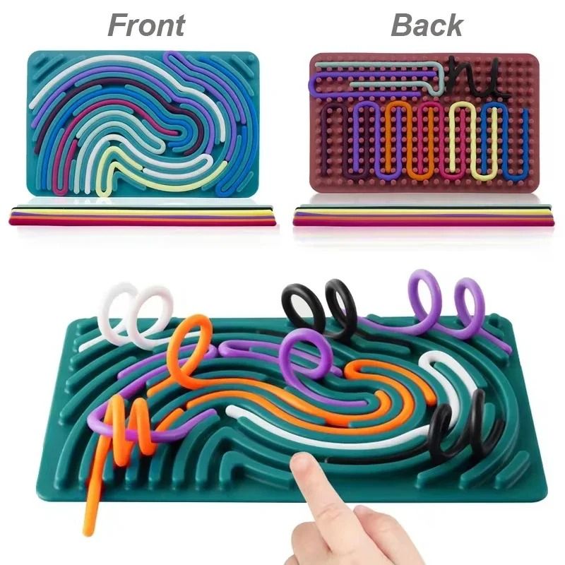 Sensory Activity Board Montessori Toy – Stress-Relief Silicone Travel Gift