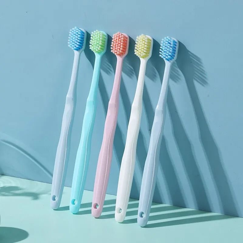 Macaron Series Wide Head Soft Bristle Toothbrush | 10-Piece High-Value Barrel