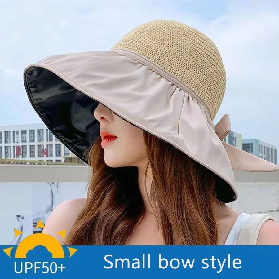 Womens Foldable Wide Brim Sun Hat for Outdoor Protection