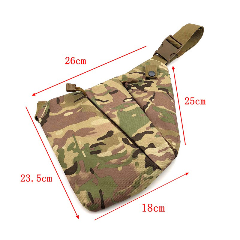 Concealed Carry Tactical Chest Bag Anti Theft Crossbody Holster Pack