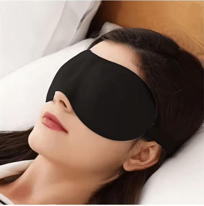 PureRest Adjustable Natural Sleep Mask For Travel And Home