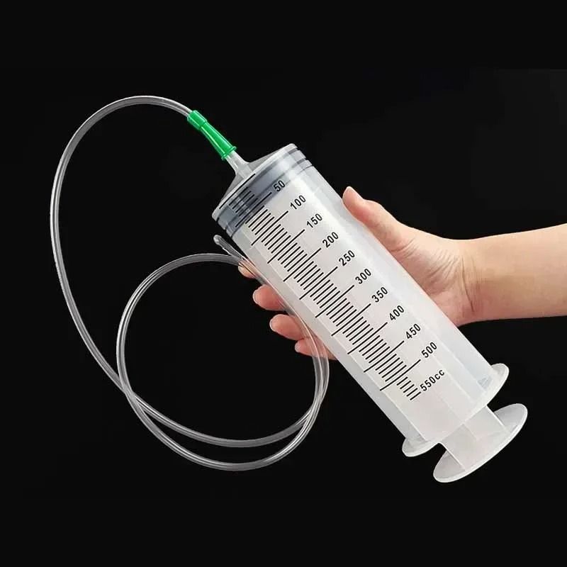 Large Capacity Reusable Syringe Oil Pump with Hose