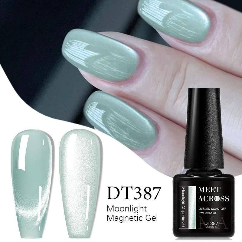 7ml Magnetic Gel Nail Polish – Cat Eye Effect, Glitter, Semi-Permanent UV/LED Soak-Off