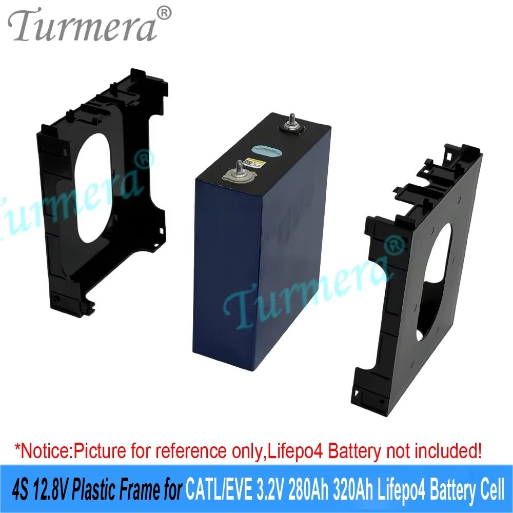 2025 Flame-Retardant 12V Battery Frame for Lifepo4 Cells – Heavy-Duty ABS+PC Plastic Holder with Latches for CATL & EVE