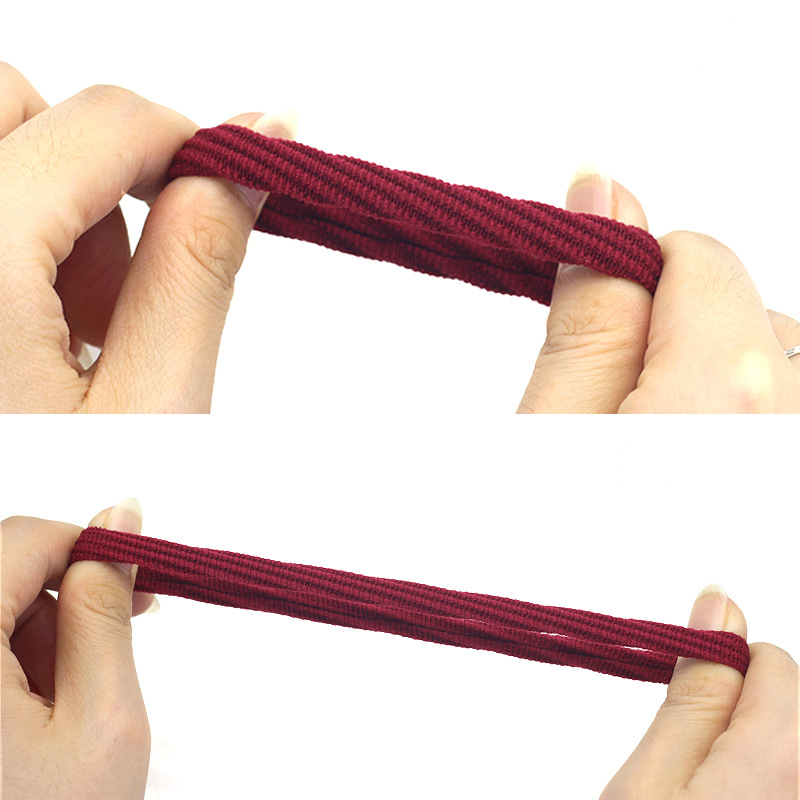 Fashion Women's Headband Hair Accessories High Elasticity Jacquard Pattern Hair Rope