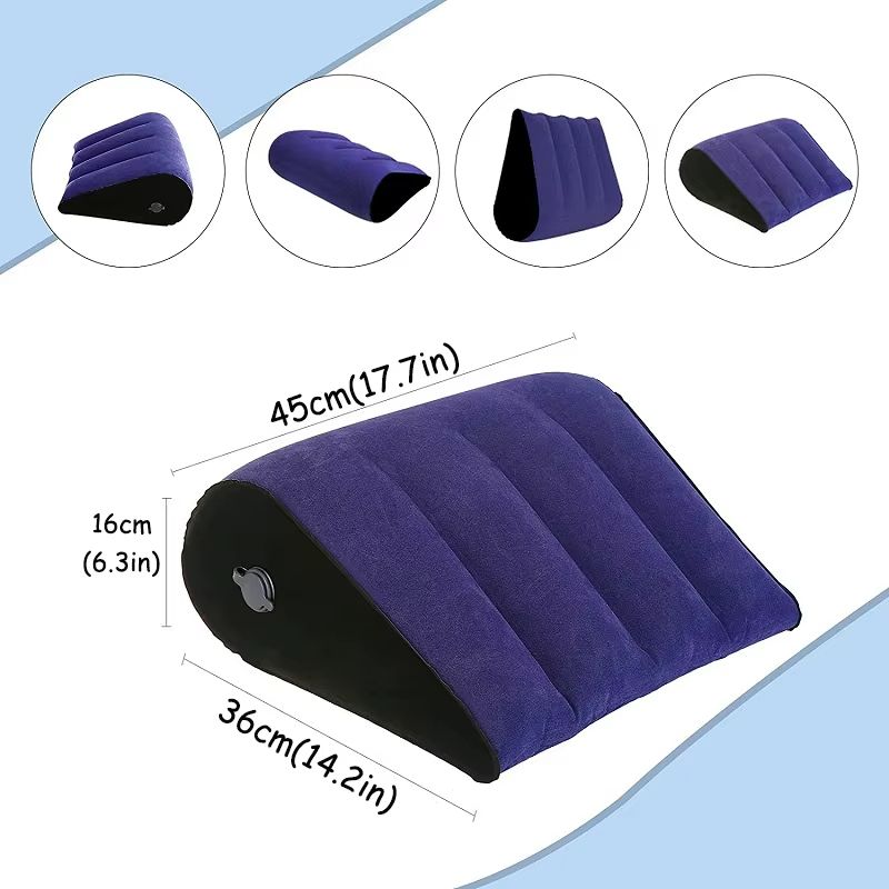 TriForm Inflatable Travel & Body Pillow – Multi-Position Lumbar Wedge
