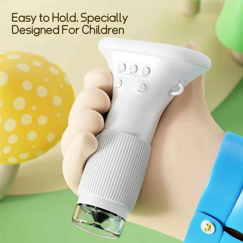 Digital Kids Learning Microscope – 1000x HD Magnifier with 200MP Lens – Educational Photo & Video Science Tool