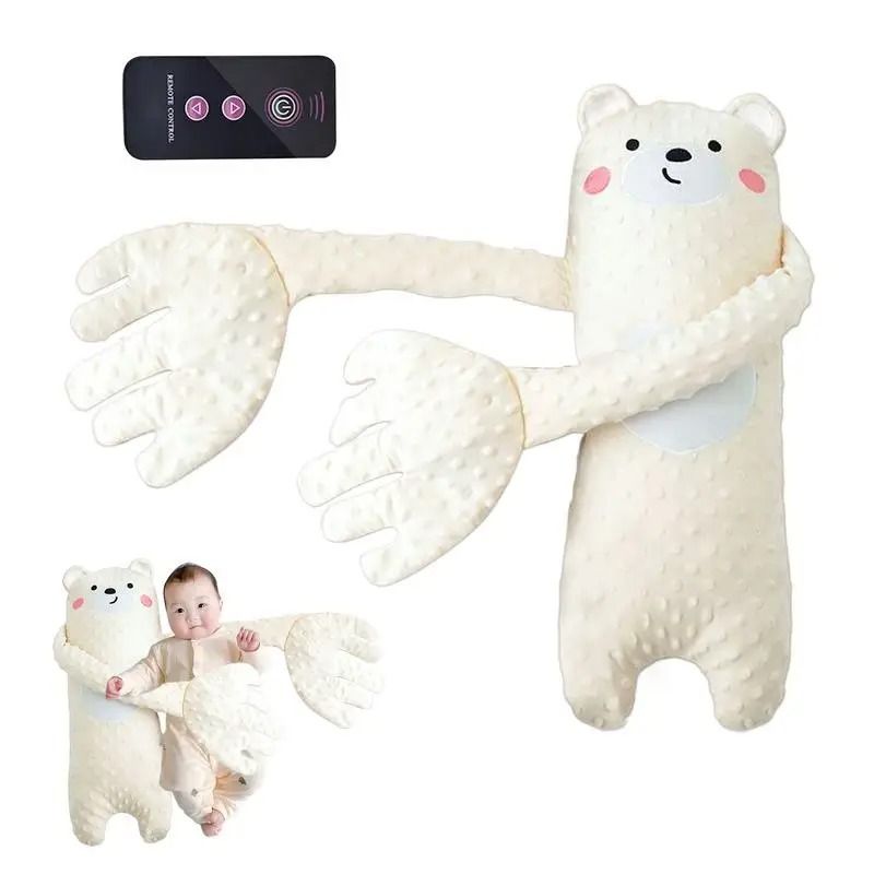 Remote Control Electric Baby Sleep Toy Cartoon Bear Plush Soother Pillow