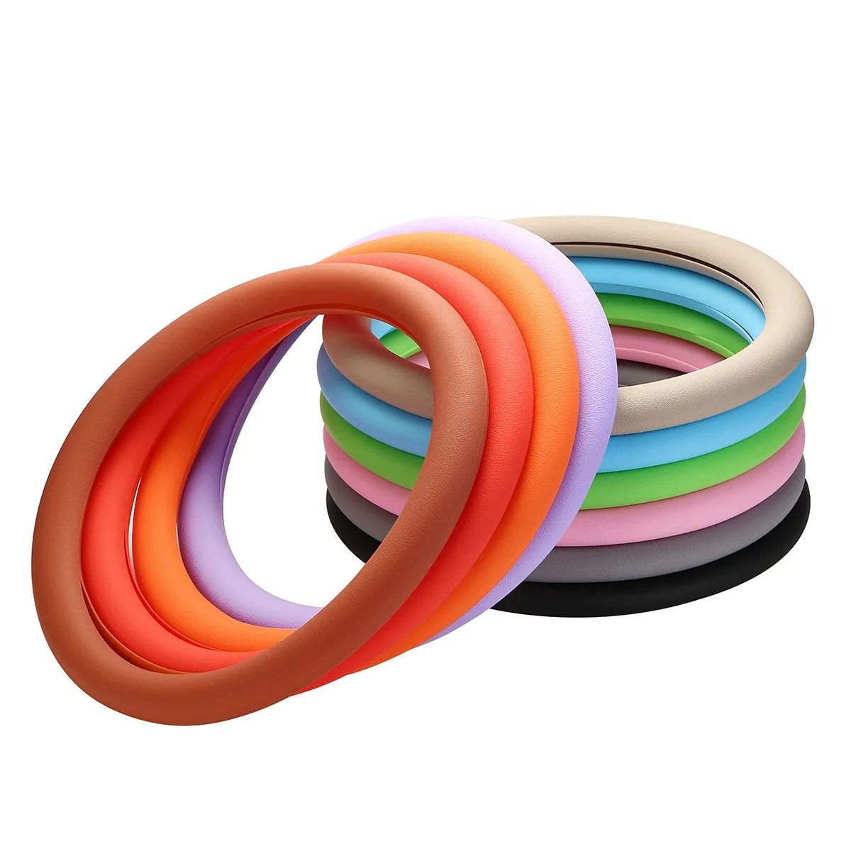 Universal Silicone Steering Wheel Cover Soft Elastic Grip