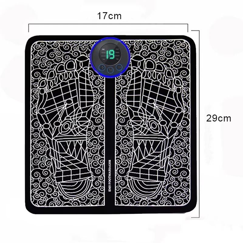 Electric Foot Massager Pad Portable Foot Massage Mat Muscle Relaxation Trainer