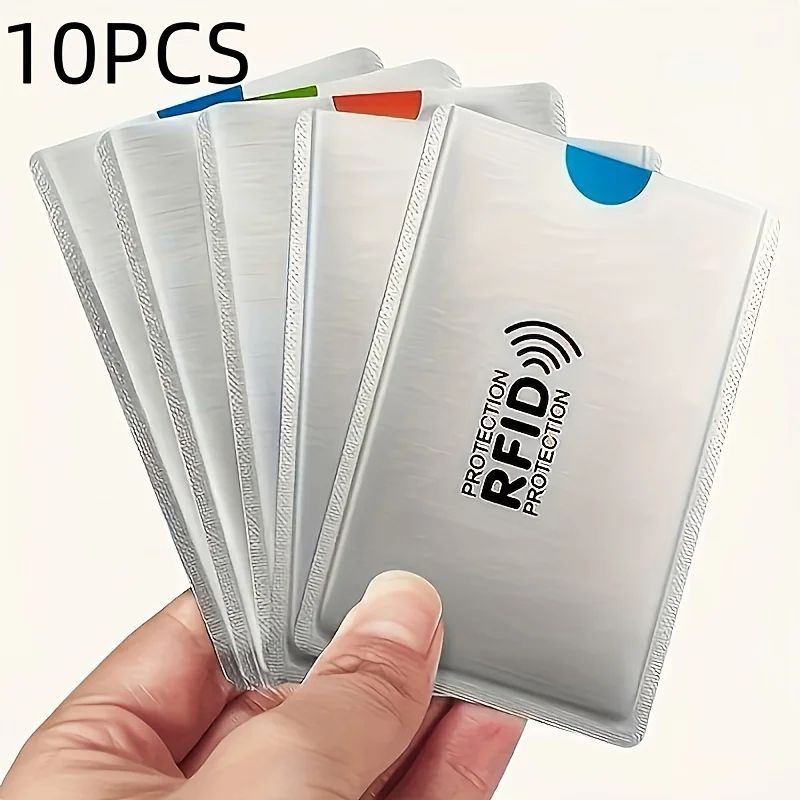 10PCS RFID Blocking Card Sleeves Anti Theft Credit Card Protectors